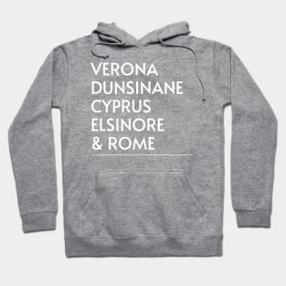 Shakespeare Destinations (White) Hoodie